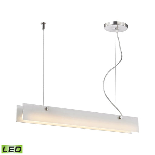 ELK Lighting Iris 1-Light Island Light, Aluminum/White, LED - LC4020-10-98