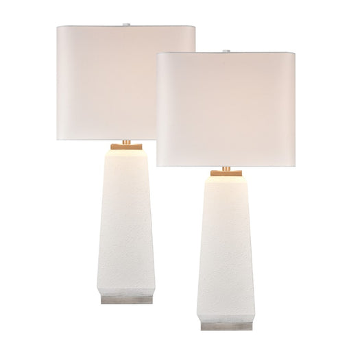 Elk Lighting Luke 34.5'' Table Lamp, Set of 2, White/White - S0019-10287-S2