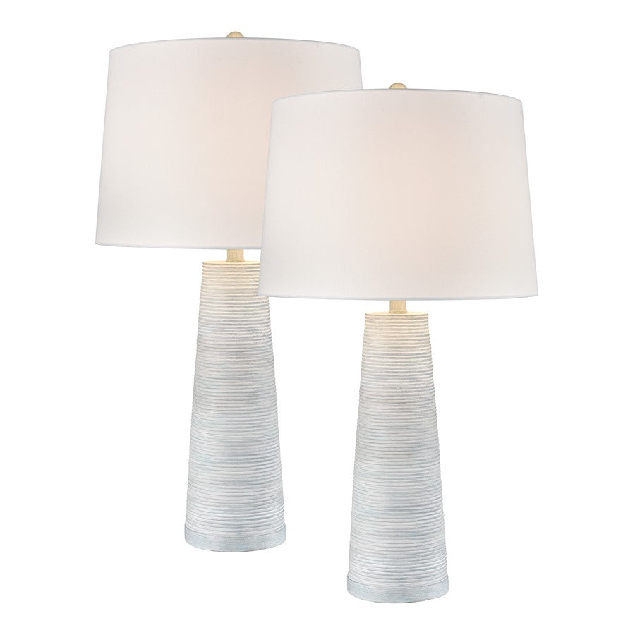 Elk Lighting Kent 31'' Table Lamp, Set of 2, Light Blue/White - S0019-10289-S2