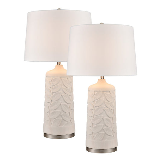 Elk Lighting Penny 32.5'' Table Lamp, Set of 2, White/White - S0019-10292-S2