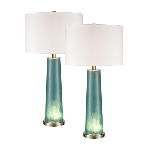 Elk Lighting Lyric 34'' Table Lamp, Set of 2, Green/White - S0019-10301-S2