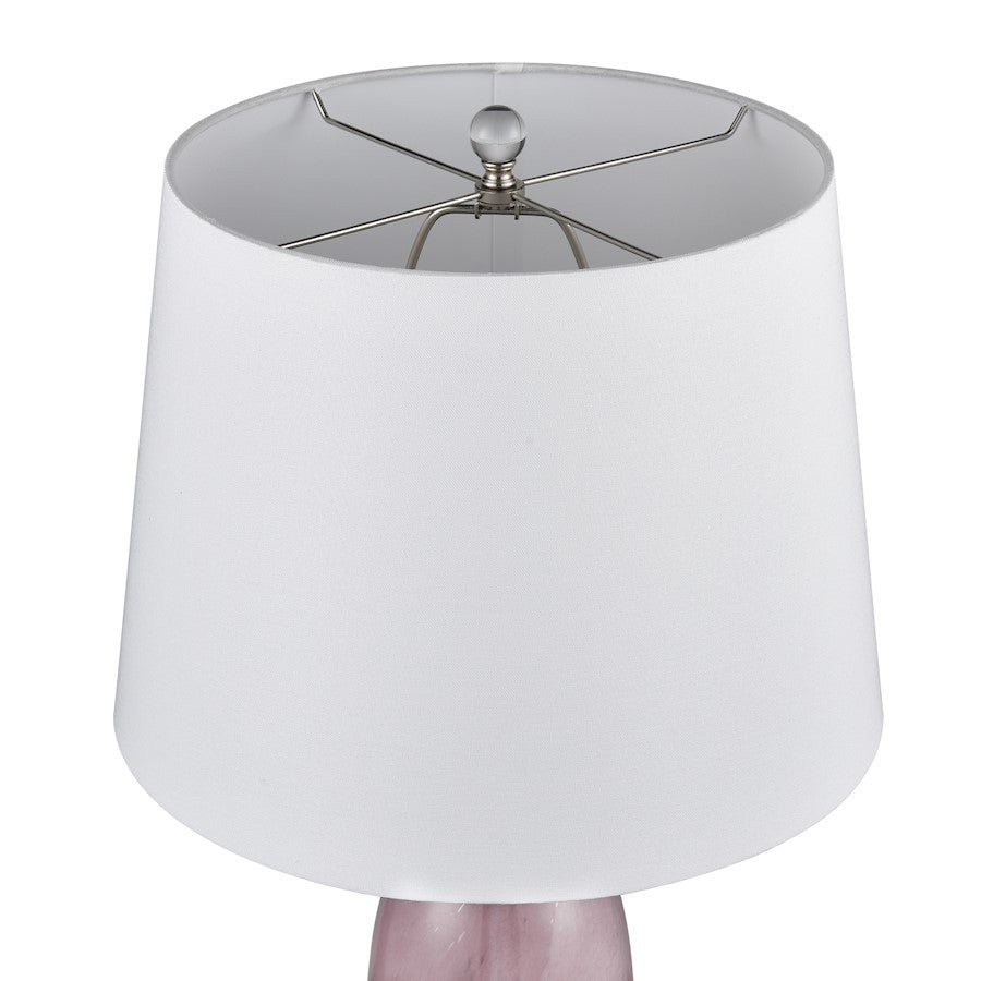 Bede 31'' Table Lamp, Set of 2, Pink/White