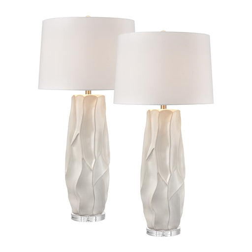 Elk Lighting Parker 37.5'' Table Lamp, Set of 2, White/White - S0019-10314-S2