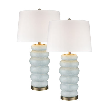 Elk Lighting Barden 30'' Table Lamp, Set of 2, Green/White - S0019-10376-S2