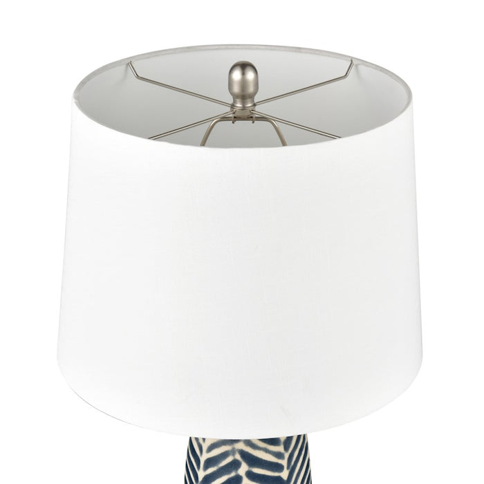 Elk Lighting Bynum 1 Light Table Lamp, Set of 2, Navy/White