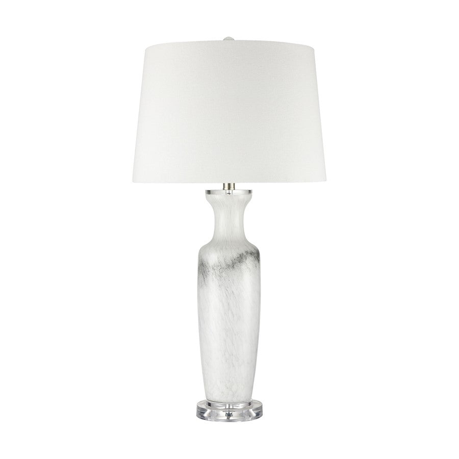 Abilene Table Lamp, Set of 2, White/White