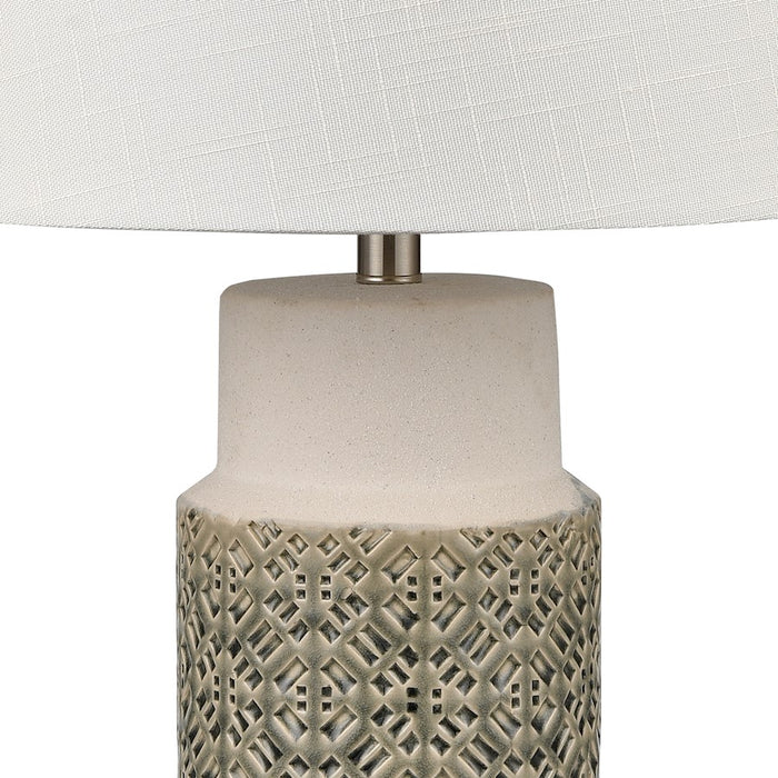 Elk Lighting Tula 30'' 1 Light Table Lamp, Set of 2, Gray/White