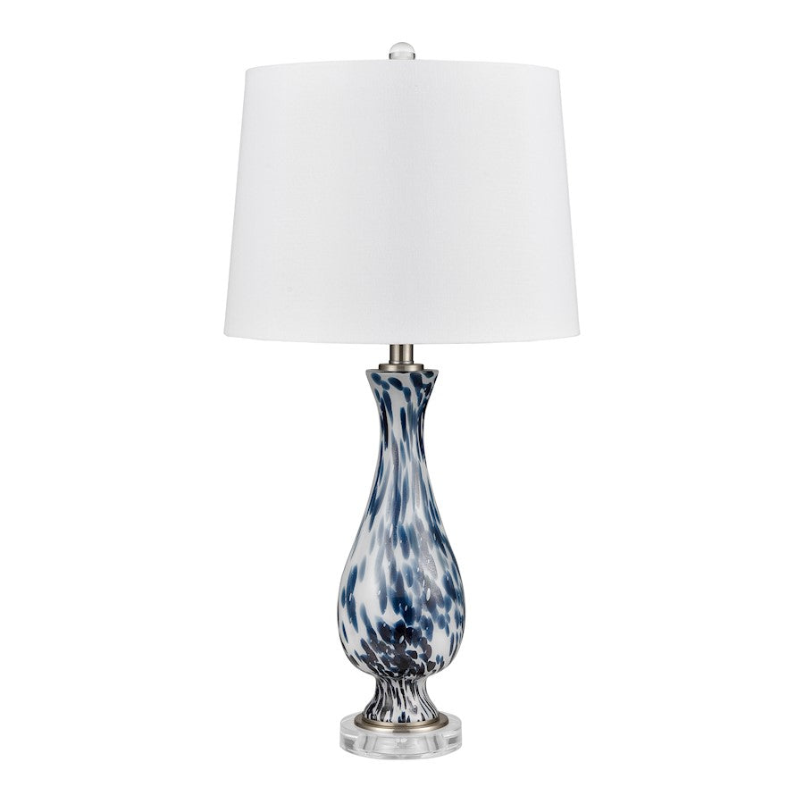 Cordelia Sound 30'' Table Lamp Set of 2, Blue/White