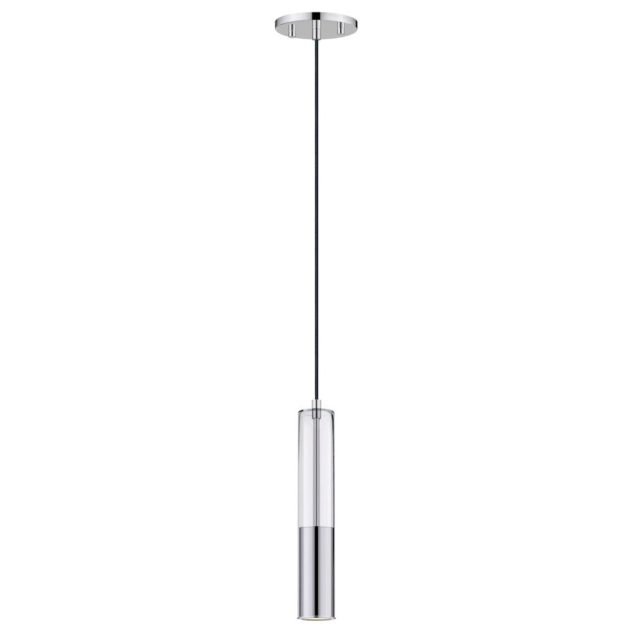 ET2 Lighting Torch LED 1-Light Pendant, Polished Chrome - E11000-24PC