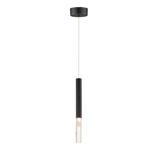 ET2 Lighting Diaphane LED 1-Light 16" Pendant, Black - E11020-95BK