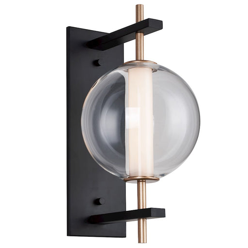 ET2 Lighting Axle 1 Light LED Wall Sconce, Gold/Clear - E11041-24GLD