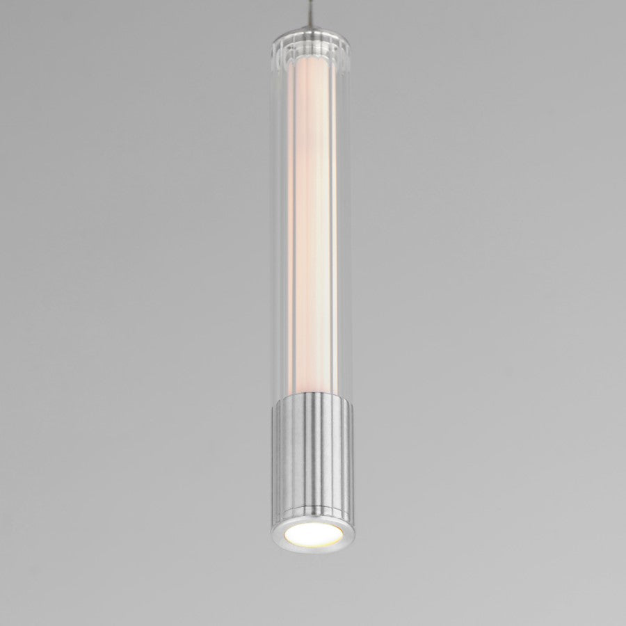 1 Light LED Pendant, Chrome