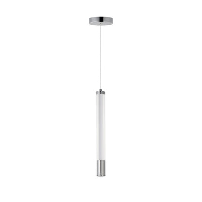 ET2 Lighting Cortex 1Lt 14" LED Pendant, Chrome/Clear Ribbed - E11062-144PC