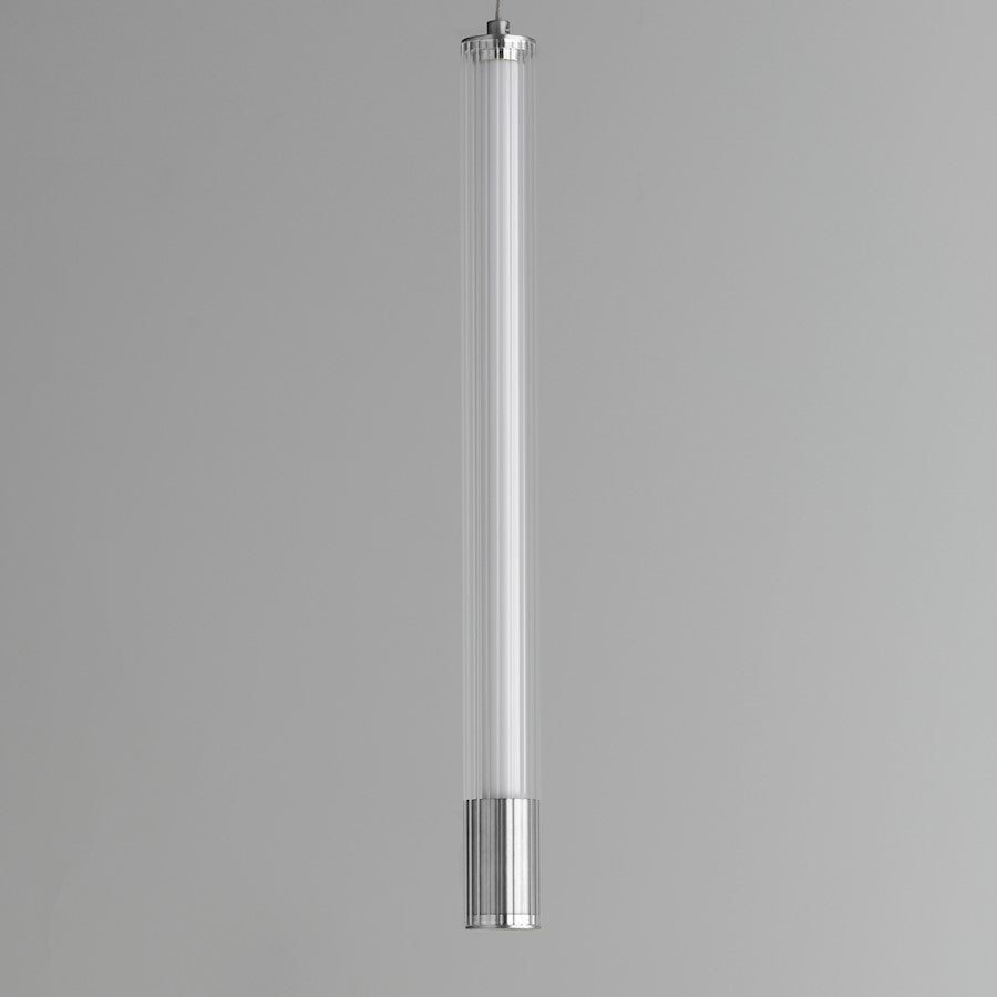 1 Light LED Pendant, Chrome