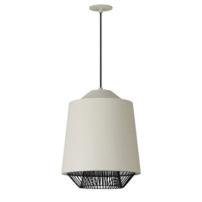 ET2 Lighting Phoenix 1 Light 16" Pendant, Gray/Black - E11392-GYBK