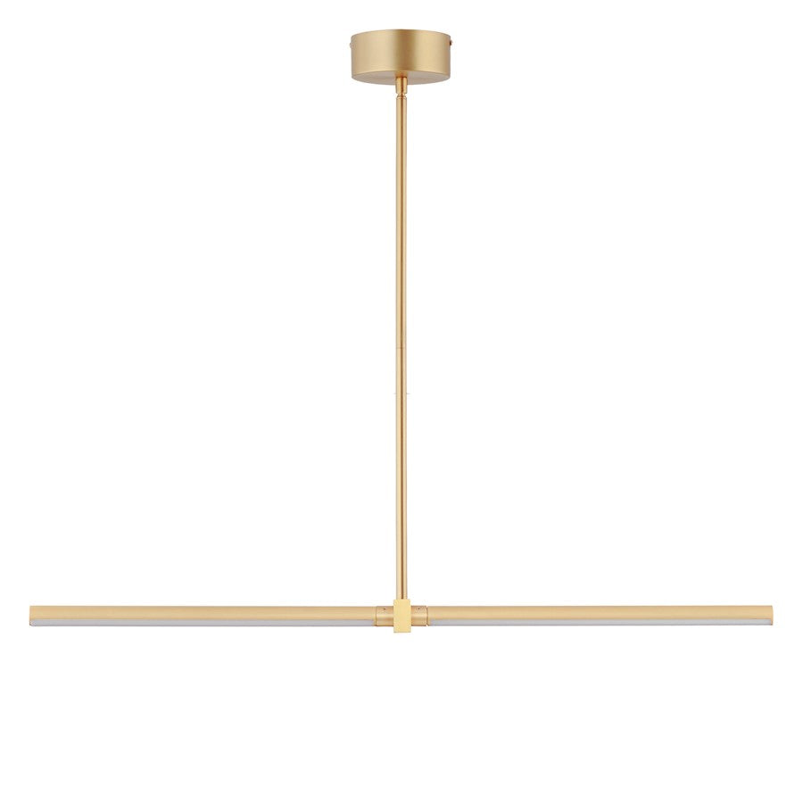 ET2 Lighting Dorian 2 Light Linear Pendant, Gold - E21355-GLD