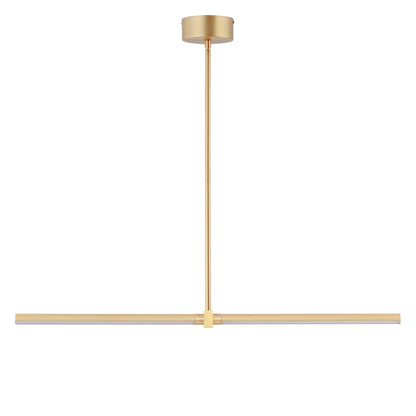 ET2 Lighting Dorian 2 Light Linear Pendant, Gold - E21355-GLD