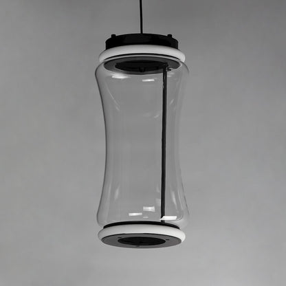 Multi Light Pendant, Black/Clear