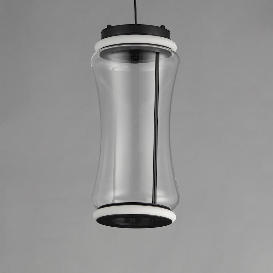 Multi Light Pendant, Black/Clear