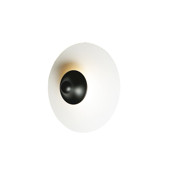 ET2 Lighting Radar LED 1-Light Wall Sconce, White/Black