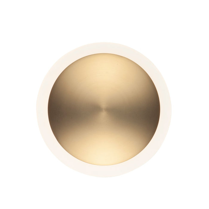 ET2 Lighting Saucer LED Flush Mount/Wall Sconce, Black/Gold