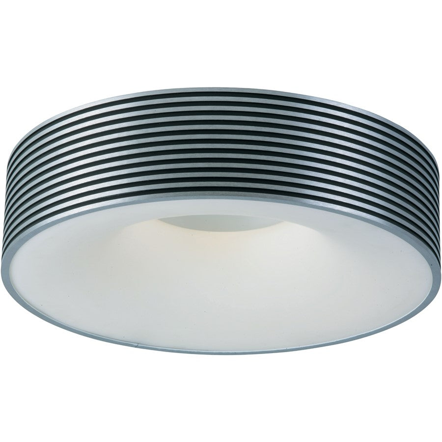 ET2 Lighting Alumina 1-Light Flush Mount, Brushed Aluminum