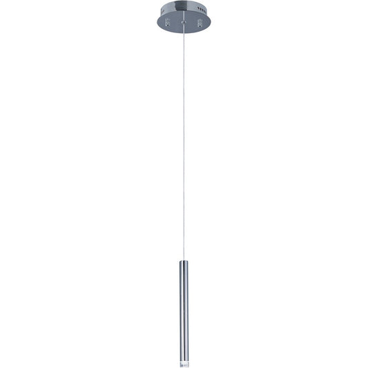 1 Light LED Mini Pendant, Brushed Aluminum