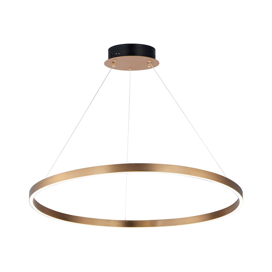 ET2 Lighting Groove 1 Light 31.5" Pendant, Gold - E22726-GLD