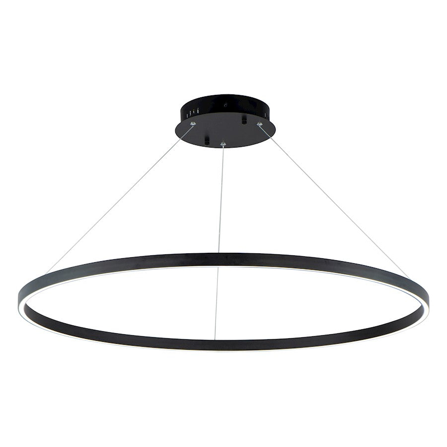 ET2 Lighting Groove 1 Light 39.5" Pendant, Black - E22728-BK