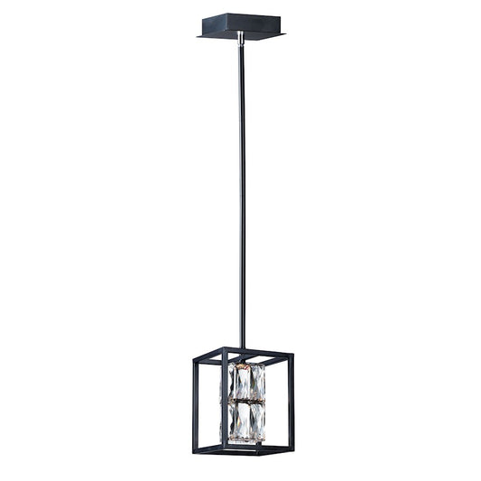 1 Light 8" Pendant, Black