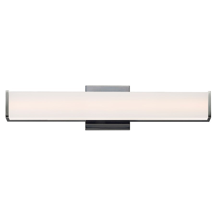 ET2 Lighting Baritone 1 Light 24" LED Wall Sconce, Nickel/White - E23402-01SN