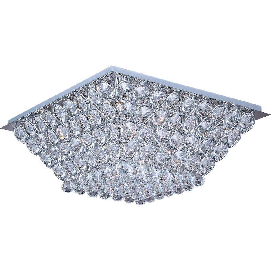 ET2 Lighting Brilliant Flush Mount, Polished Chrome