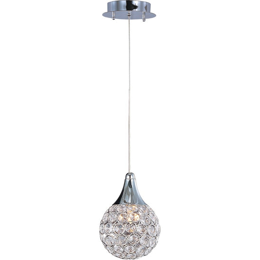 1 Light Pendant, Polished Chrome