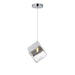 ET2 Lighting Ice Cube 1Lt LED Pendant, Chrome/Murano-style Clear - E24681-28PC