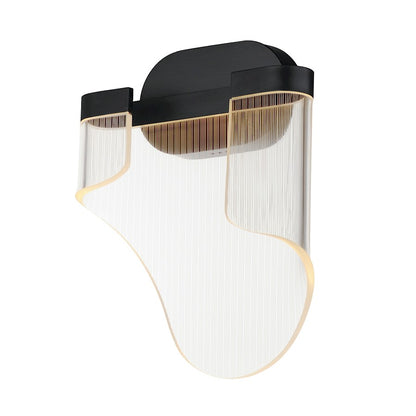 ET2 Lighting Sonata 1 Light Wall Sconce, Black/Acrylic - E24770-133BK