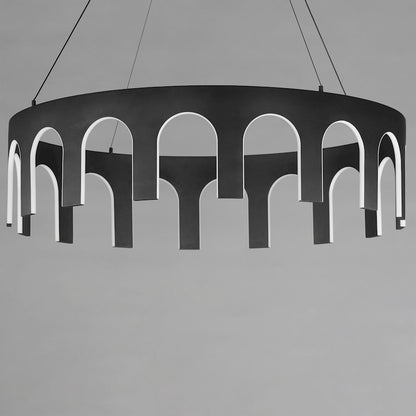 1 Light 40" LED Pendant, Black