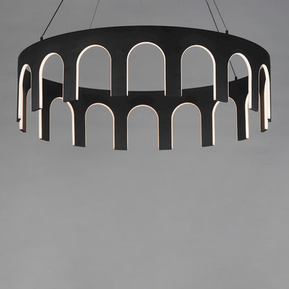 1 Light 40" LED Pendant, Black