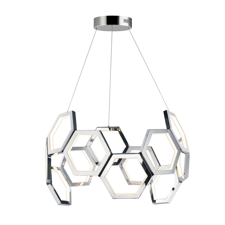 LED Pendant, Polished Chrome