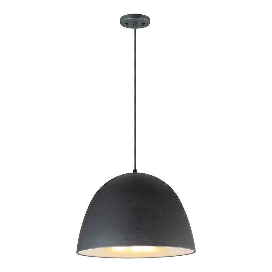 ET2 Lighting Fungo 1 Light 23.5" Pendant, Black/Satin Brass - E24916-BKSBR