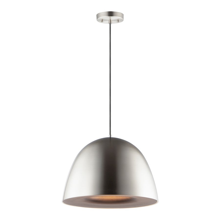 ET2 Lighting Fungo 1 Light 23.5" Pendant, Satin Nickel/Black - E24916-SNBK