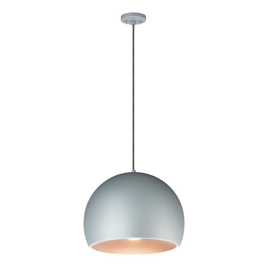 ET2 Lighting Palla 1 Light 15.75" Pendant, Dark Grey/Coffee - E24924-DGCOF