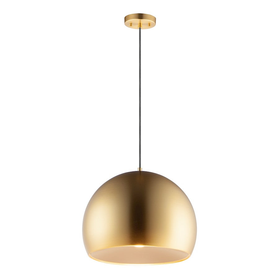 ET2 Lighting Palla 1 Light 15.75" Pendant, Satin Brass/Coffee - E24924-SBRCOF