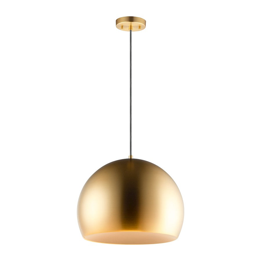 ET2 Lighting Palla 1 Light 19.75" Pendant, Satin Brass/Coffee - E24926-SBRCOF