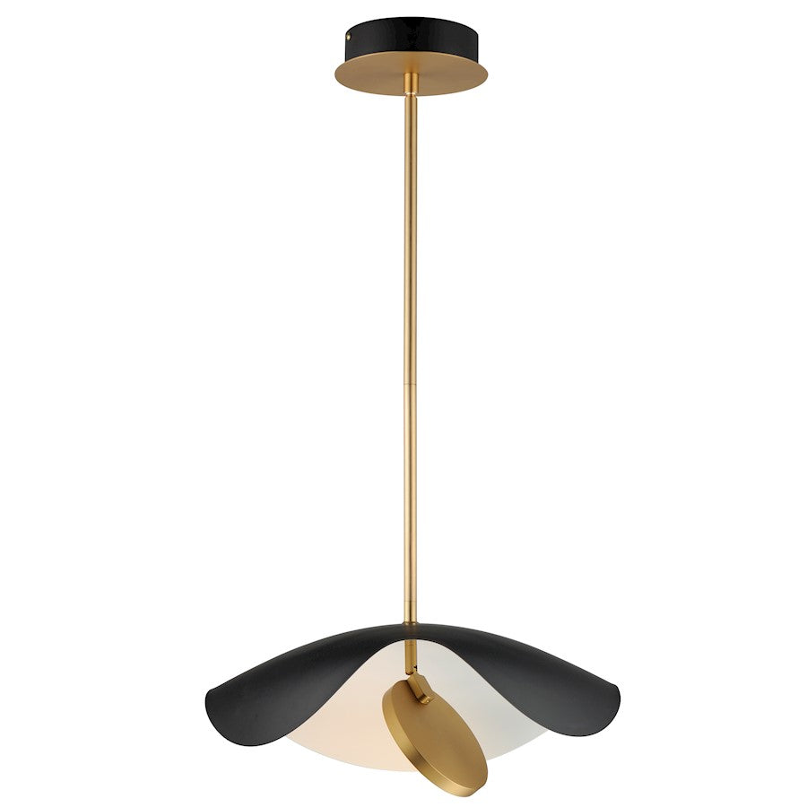 ET2 Lighting Carmen 1 Light Pendant, Black/Gold - E24964-WTBKGLD