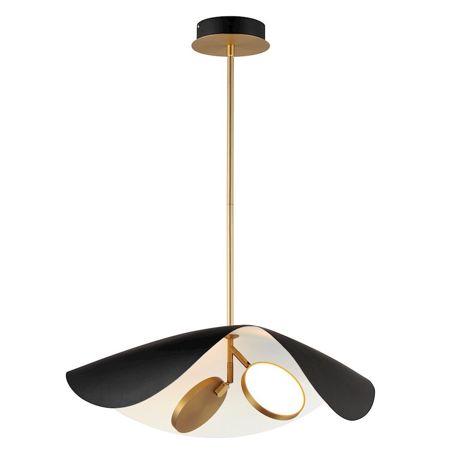 ET2 Lighting Carmen 2 Light Pendant, Black/Gold - E24966-WTBKGLD