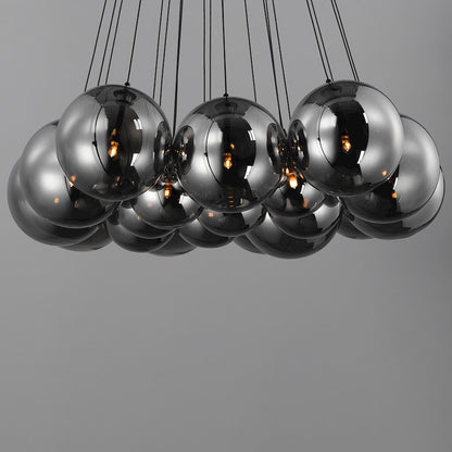 20 Light Multi Light Pendant, Black