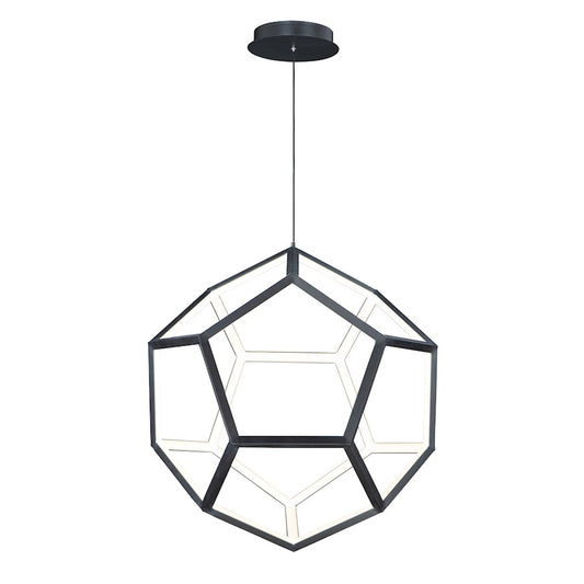 1 Light Pendant, Black