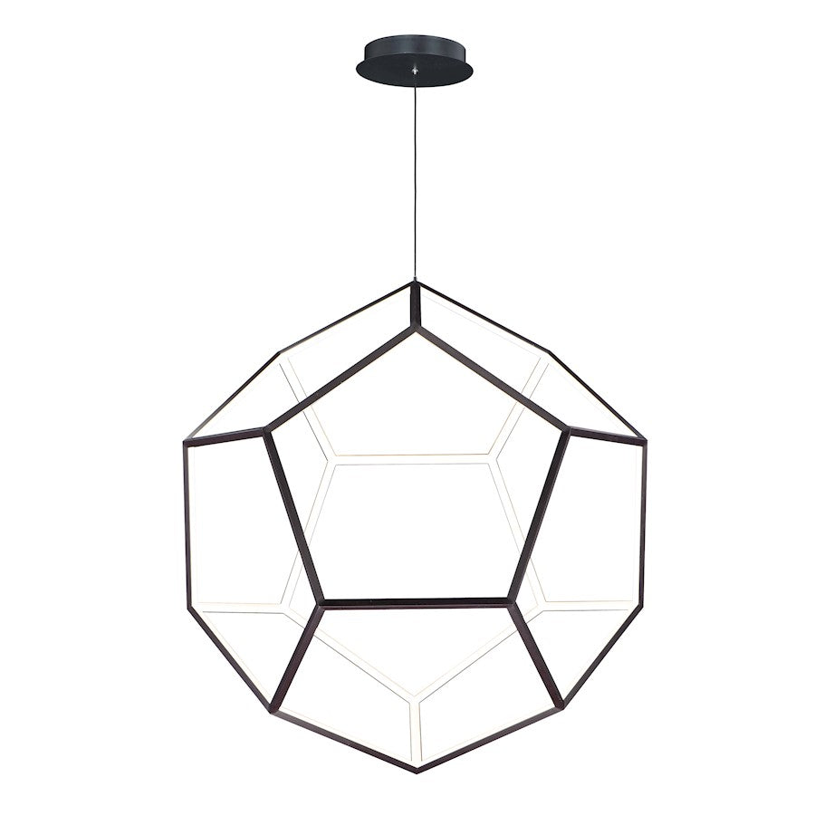 1 Light Pendant, Black