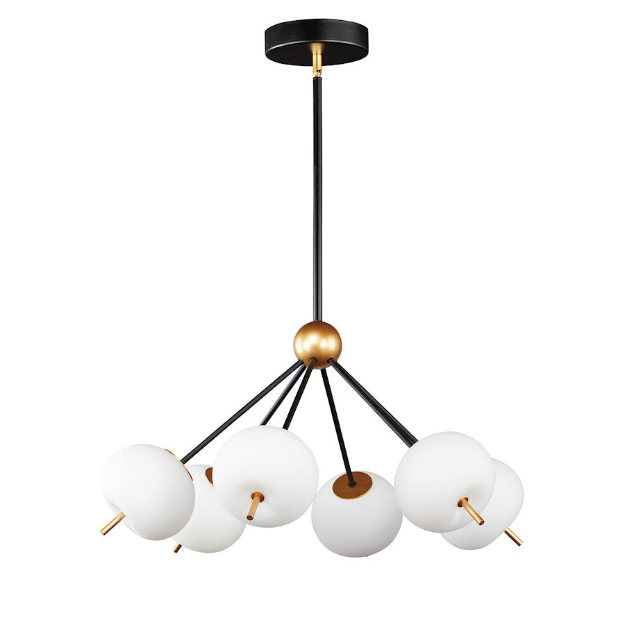 LED Pendant, Black/Gold