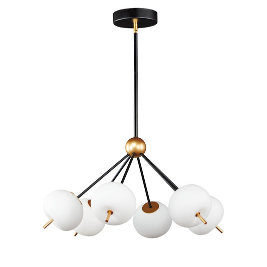 LED Pendant, Black/Gold